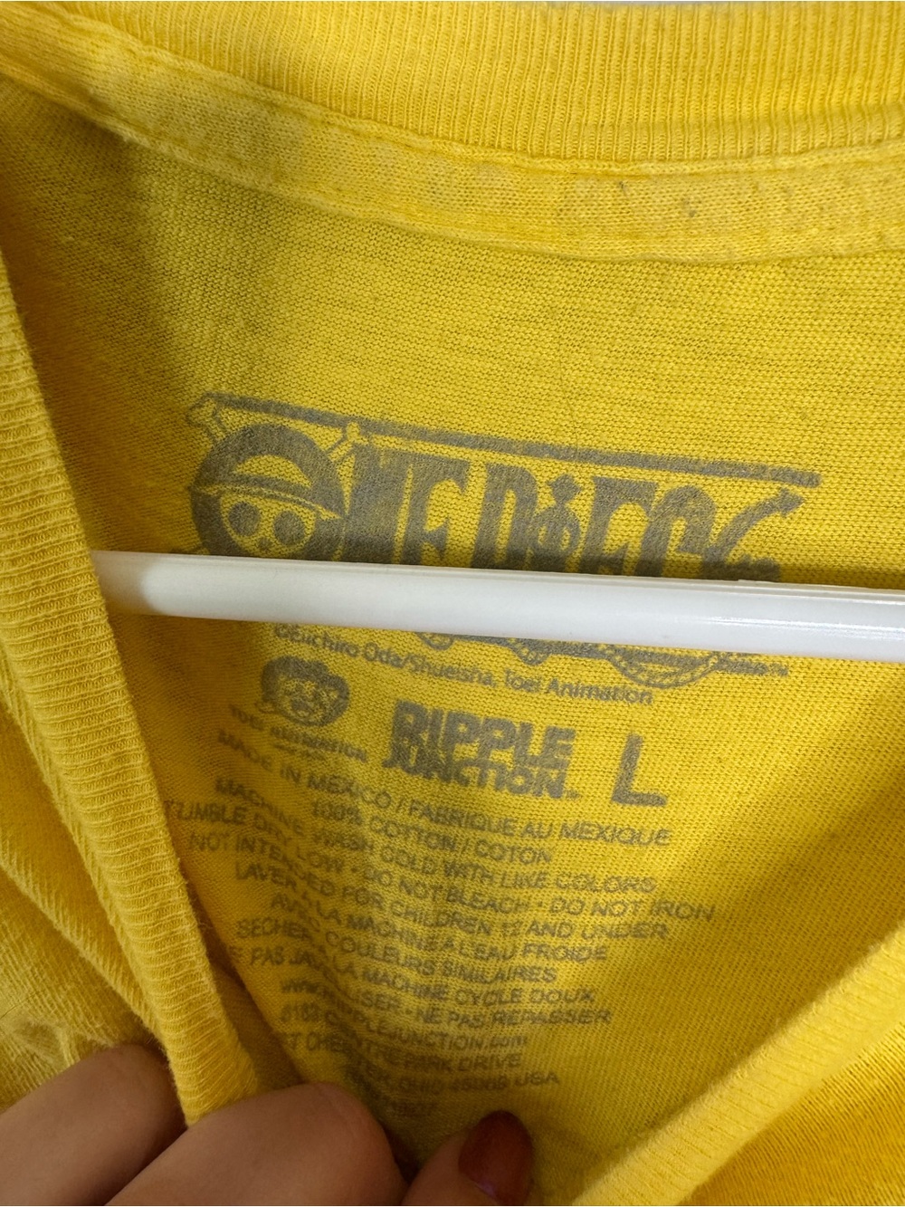 One Piece Monkey D. Luffy Yellow Graphic Tee - Picture 4 of 4